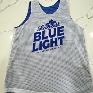 LABATT  BLUE / BLUE LIGHT Reversible Mesh Jersey Tank Size Adult L